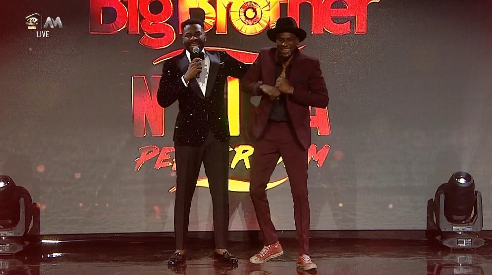 Omashola who happens to be one of 2019 BBNaija housemates says he’s here to win as Ebuka presents him on stage