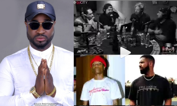 Harrysong has slammed the American DJs who said that Wizkid is nobody without Drake, during a recent episode of their ‘Road Podcast’.  Recall we reported that the American DJs; DJ Crooked, DJ Neva, DJ Dmiles and DJ Jaime Da Great stated that some parties are trying to make the Nigerian superstar the Sean Paul of Afrobeats. They also claimed that Wizkid has never done what Sean Paul did. The American DJs who further said that Wizkid is not a mainstream artiste, added that apart from music heads nobody in the streets of America knows who Wizkid is.  However Harrysong who slammed the American DJs who said Wizkid is nobody without Drake, stated that their fathers and Presidents knew Fela even before the Nigerian superstar. He further added that Nigerians stars do not need Sean Paul or Drake to be known as the stars they are.  Here is the video and what he wrote below;