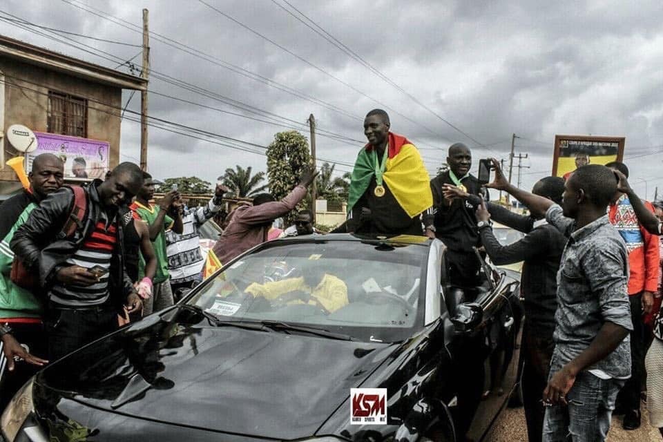 Cameroonian referee Sidi Neant Alioum Alioum and his two assistants Evarist Menkouande and Elvis Nguengoue received a resounding welcome after officiating in the final of the 2019 Africa Cup of Nations.  The trio arrived in Yaoundé on Sunday as fans stood on the streets to cheer and welcome them.   Even though the national team failed to go beyond the round of 16, the referees lifted the Cameroon flag very high by taking control of the final game between Senegal and Algeria last Friday.  Alioum and his two assistant referees were the first Cameroonian officials to handle a final match in the history of the Africa Cup of Nations.  Cameroon Football Federation president Seidou Mbombo Njoya also welcomed the officiating officials.  The winners, Algeria’s Carthage Eagles and runners up, Teranga Lions of Senegal both got big welcomes from their home fans.  Algeria has won the Afcon for the second time after 1990, while Senegal has not won after reaching the finals twice.