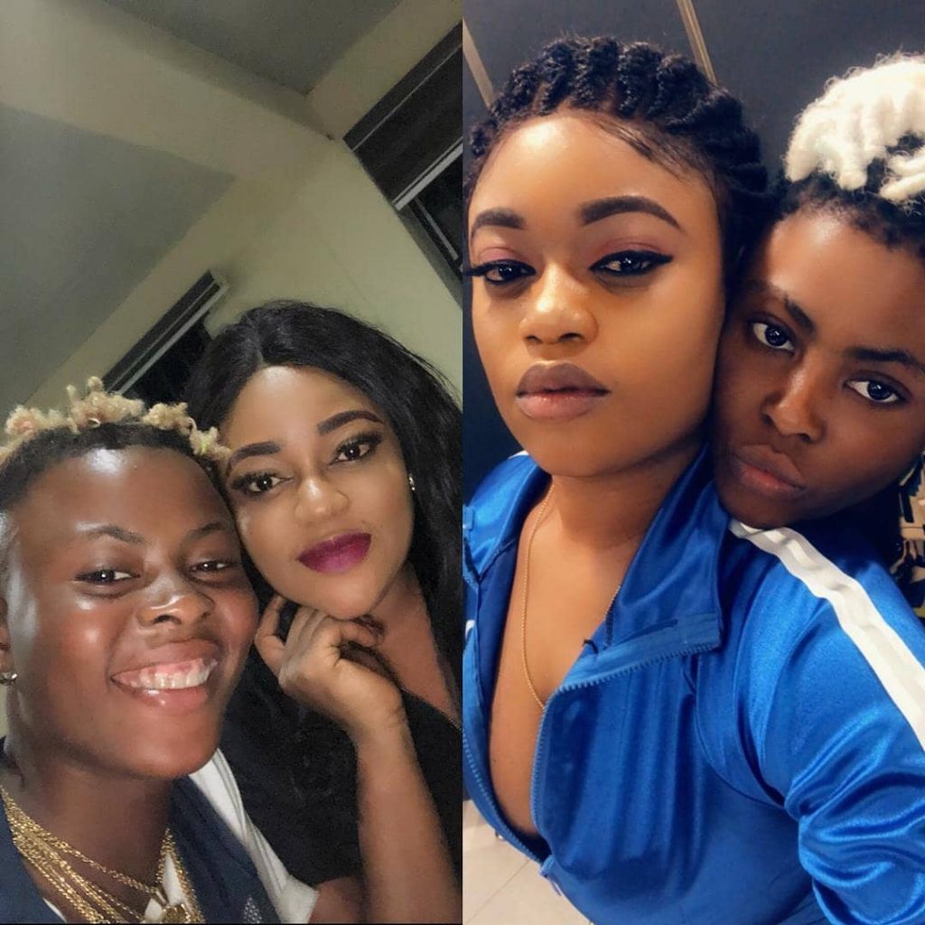 The Owo Osu crooner, and rapper “Candy Bleakz” took to instagram to celebrate her female lover “Victoria Kolawole”