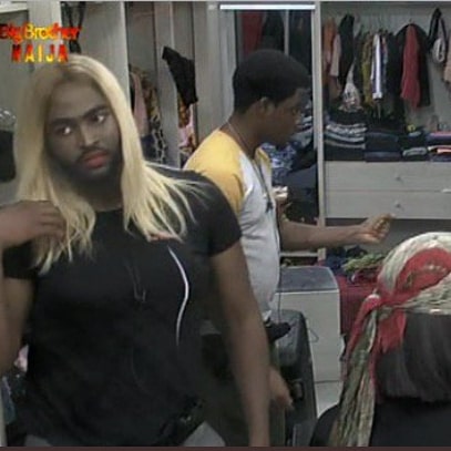 Day 4 of the big brother naija season 4 is getting more interesting. All the housemates were given a difficult today to remain ‘Quiet’, they must not talk. Of course the housemates complies with the instruction given as Biggie ordered Nelson to dressed up as a lady.