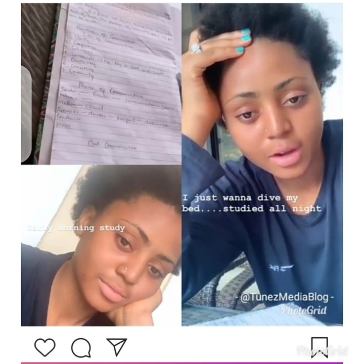Regina Daniels Studying Hard For Her Exams In Igbinedion University (Photos) Popular teen actress, Regina Daniels was spotted ‘studying hard’ for her final exams, Igbere TV reports. Igbere TV reports that Daniels is an undergraduate student of the Igbinedion University Okada (IUO), near Benin City, Edo State.