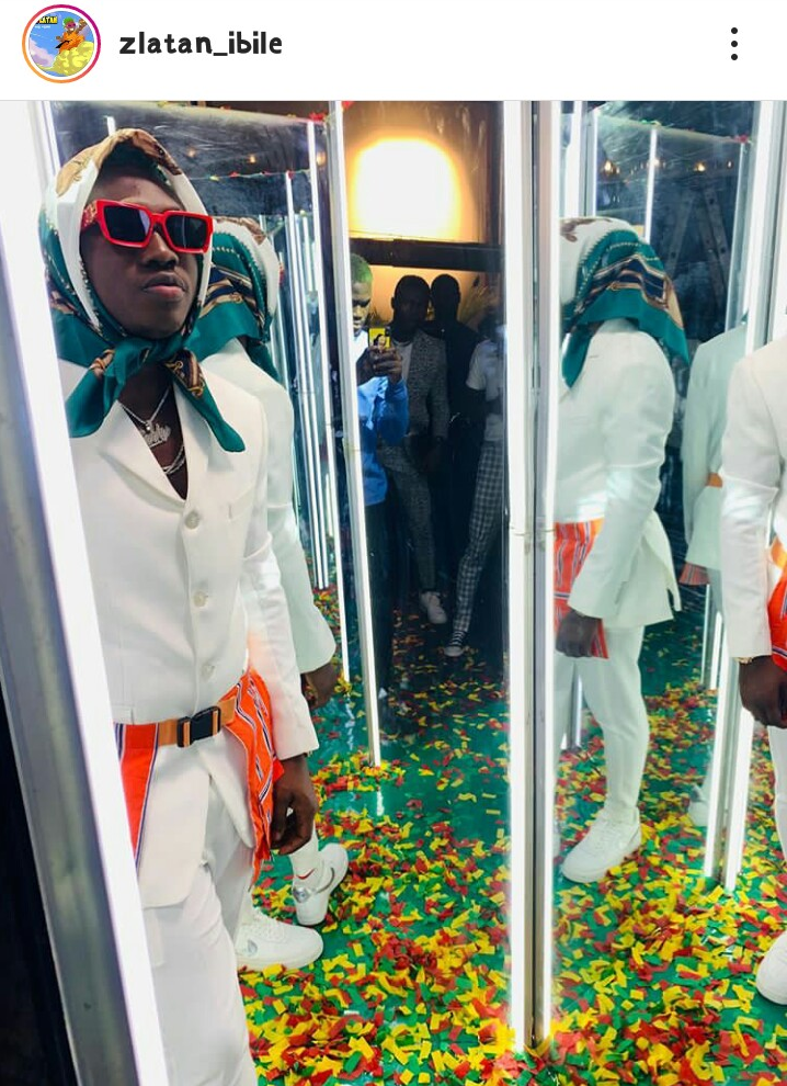 Check Out Zlatan Ibile’s Outfit That Got People Talking   The rapper posted on his Instagram account with an outfit like kung fu uniform with the Quote “God thanks for giving me the ability to this People!! ”