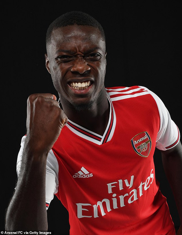 Premier League club, Arsenal has announced the record signing Nicolas Pepe from Lille for £72million on a five-year contract. According to an agreement signed between both clubs, Arsenal will pay an initial £20m with the remaining £52m spread over the next five years due to their transfer restriction. After completing his move, the 24-year-old Ivorian forward, who will wear the No 19 shirt, said: ‘Being here is very emotional because it has not been easy for me. I have come a long way and struggled a lot and so signing for this great club is a big reward. It was important to make the right decision and I am convinced that Arsenal is the right choice.’ Arsenal boss Unai Emery added: ‘Nicolas is a highly-rated and talented winger who was wanted by many of the top teams in Europe. ‘Signing a top-class winger has been one of our key objectives in this transfer window and I’m delighted he’s joining. He will add pace, power and creativity, with the aim of bringing more goals to our team.’ The big-money move for Pepe places him above Pierre-Emerick Aubameyang, who arrived from Borussia Dortmund for £56m in January 2018. Last season, Pepe scored 23 goals in 41 games for the Ligue 1 side.