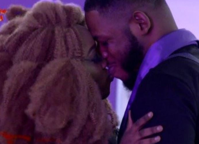 Big Brother Naija housemate, Frodd has been blushing all evening after getting a long awaited kiss from Esther. He couldn’t hide his excitement during his diary session with Biggie when he said, ‘I pray for more’.