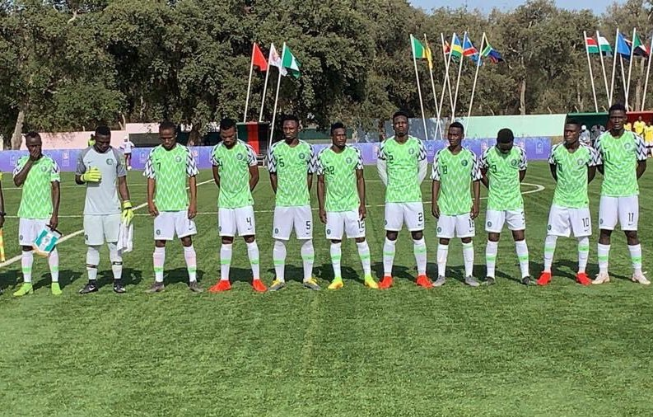 Burkina Faso beat Flying Eagles 2-0 to win Gold medal in the men’s football event at the ongoing 12th All Africa Games at the Stade Moulay Hassan in Rabat, Morocco.  Paul Aigbogun’s side conceded twice in the first half of the encounter despite spirited efforts to find their way back into the game as Nigeria were unable to breach the Burkina Faso defence in the second half.  Both teams battled to a 1-1 draw in the group stage, but Burkina Faso proved their superiority over the Flying Eagles this time around.Nigeria last won an All Africa Gold medal in the 1973 edition.