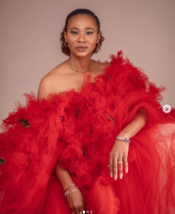 Nollywood actress, Nse Ikpe-Etim is celebrating her 45th birthday today, October 21, 2019. In celebration of her day, she took to her Instagram page to share these beautiful photos of herself posing in a lovely red dress.