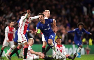 Chelsea starlets Reece James and Jorginho were the heroes as Chelsea recorded an incredible comeback draw at home to Ajax in the Champions League on Tuesday evening despite being 3-1 down at half time. 