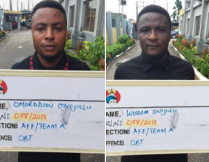 The EFCC, Benin Zonal office, on Thursday November 21, 2019 secured the convictions of two brothers, Wisdom Onojiolou and Omorodion Onojiolou before Justice M.G Umar of the Federal High C