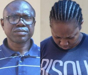 The EFCC, Lagos office, has arrested a couple, Rowly Isioro a former Assistant General Manager with one of the first generation banks (Name withheld) and his wife Ovuomarhoni Naomi Isioro, a business woman, for their alleged involvement in Business Email Compromise, BEC, and money laundering.