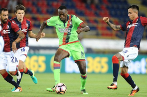 Forgotten Super Eagles striker Simy Nwankwo has won Serie B player of the month award for October. The 27-year old Nigeria international has been in outstanding form for Crotone FC by finding back of the net of five occasions last month in their quest to promote back to the Serie