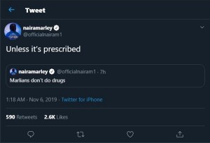 Nigerian singer, Naira Marley has sent a word of advice to his fans known as Marlians.  The soapy crooner who has been tagged a bad influence to society on several levels has now come out to advise his fans on the use of drug and drug abuse.