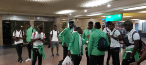Olympic Eagles land in Egypt for the U23 Africa Cup of Nations ahead of November 9 clash with Cote d’Ivoire at Al-Salam Stadium. Head coach Imama Amapakabo led the team of 13 players and eight officials touched down at the Cairo international airport before immediately taken to the city of Ismaila, about 128 km away from the capital city were lodged at Mercure Hotel, the same place where the Super Eagles camped in Egypt during the Africa Cup of Nations in June.Olympic Eagles players went straight to the gym for Friday practice with Wolverhampton Wanderers striker, Bright Enobakhare and defender, Anthony Izuchukwu of Nest Sotra in Norway have both teamed up with the rest of squad in Egypt, while Austria-based forward Sunday Faleye is expected to arrive host nation later Friday from his base.