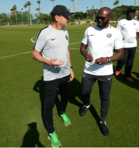 Super Eagles Technical Adviser, Gernot Rohr has sent a message to Olympic Eagles after paying a courtesy visit to the team camp in Ismailia ahead of the 2019 U23 Africa Cup of Nations opener Cote d’lvoire on Saturday in Egypt.