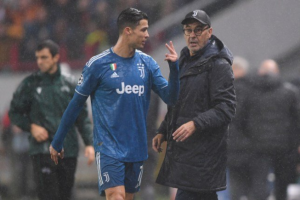 Juventus striker Cristiano Ronaldo was upset with Maurizio Sarri’s decision following his substitution during the closing stage of the 2-1 win over Lokomotiv Moscow in the Champions League on Wednesday.