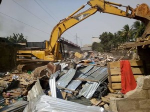 Anambra State government has demolished a brothel in Kara, Ogbaru Local Government Area.