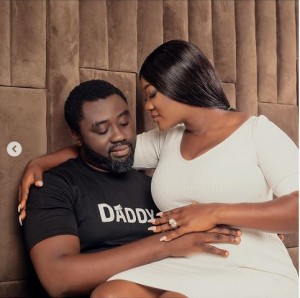    Popular Nigerian actress, Mercy Johnson and her husband are expecting their fourth bab