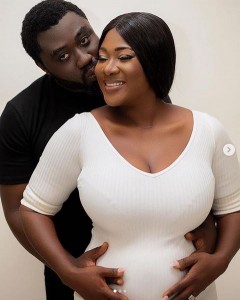 Popular Nigerian actress, Mercy Johnson and her husband are expecting their fourth bab