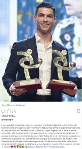 Following Messi’s win, Cristiano Ronaldo’s girlfriend has maintained that he’s still the best.  Georgina Rodriguez, the girlfriend of Juventus forward, Cristiano Ronaldo has insisted that Ronaldo is still the best after Lionel Me