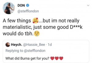 Checkout the Discussion Between Burna Boy’s girlfriend , Stefflon Don and a none minding business fan…