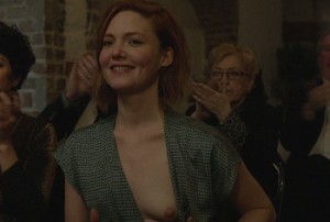 Holliday Grainger, Amy Molloy and Alia Shawkat will appear in Animals, and will undoubtedly impress you with their acting. These hot beauties will be happy to take part in nude and hot sex scenes. You definitely cannot miss the way these babes dance naked on the tables, and also have passionate sex in the kitchen. Their chubby butts, sweet pussies and juicy boobs with small nipples can drive anyone crazy!