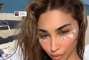 Hot Instagram Star Chantel Jeffries Cameltoe & Thong Bikini Ass Beach Shots