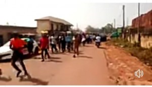 Youths of Nsukka local government area of Enugu state numbering over 1000 took to the streets of the university town in a peaceful protest demanding stoppage of second term bid of the immediate past chairman of the council, Chief Patrick Omeje.