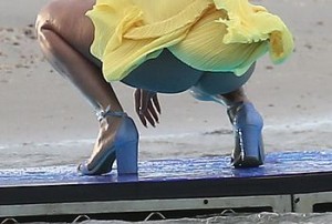 Rita Ora See Theough And Upskirt Photos