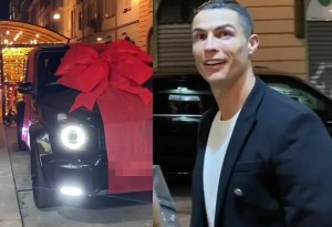 On Wednesday, Cristiano Ronaldo clocked 35-years-old, and his stunning girlfriend Georgina Rodriguez surprised him with a brand new Mercedes AMG G63 to celebrate him on his special day. The special moment was caught in a