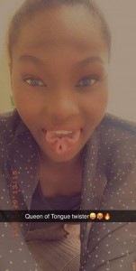  Her Username is Datweird Kia La and she posted this picture as her profile photo, which has got everyone talking on how she managed to get her Tongue to that shape or if it is Natural. Posted with the caption #AREYOWEIRD?