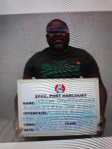 Men of the Economic and Financial Crimes Commission, EFCC, Port Harcourt Zonal Office have arrested a suspected internet fraud kingpin, Onwuzuruike Kingsley Ikenna (a.k.a Nwanta Anayoeze Yonaracha).