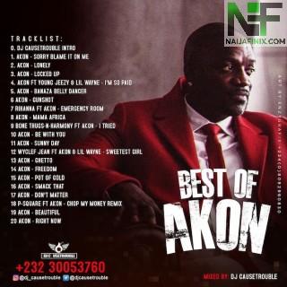 Download Mixtape Mp3:- DJ Causetrouble – Best Of Akon