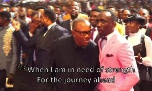 Peter Obi Spotted At Dunamis Night Prayer Crusade With Pastor Enenche