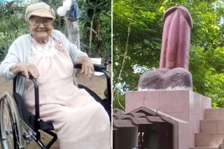 Family Honors Woman’s Dying Wish, Erects Giant Penis On Her Grave