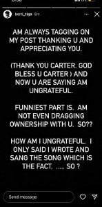 Carter Efe & Berri-Tiga Drag Each Other Over ‘Machala’ Song Ownership (See Full Gist Here)