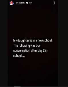 Comedian Bovi Recounts Fascinating Conversation With Daughter, Elena