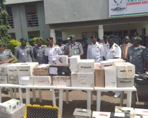 Customs Hands Over 86 Impounded Drones To Navy