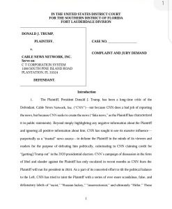 Donald Trump Sues CNN For Defamation, Seeks $475m In Damages