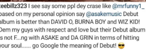 MUSIC LOVERS!! Asake’s Debut Album Is Better Off Than Davido, Wizkid and Burna Boy’s – Do You Agree?