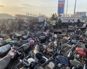 Lagos Task Force Raids Okada Riders, Confiscates 70 Motorcycles In Abule Egba