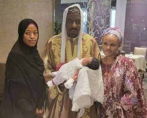 Sanusi Lamido At His Newborn Daughter's Naming Ceremony In Saudi Arabia