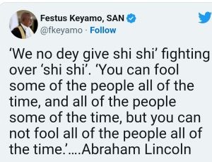 ‘We No Dey Give Shishi’, Keyamo Mocks Obidients Fighting Over Money