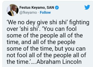 ‘We No Dey Give Shishi’, Keyamo Mocks Obidients Fighting Over Money