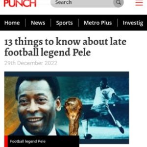 13 Things To Know About Late Football Legend Pele