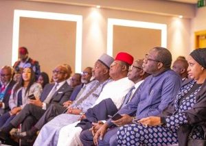 Oshiomhole Spotted Listening To Tinubu At Chatham House With Rapt Attention