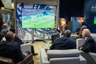 President Biden Watching Morocco Vs France With President Buhari