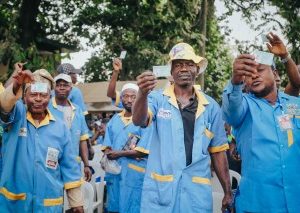 NATA Members Endorse Tinubu And Sanwo-Olu, Display PVCs 