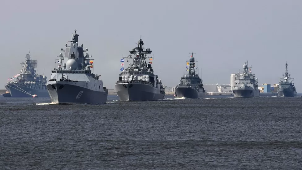 Why is South Africa's navy joining exercises with Russia and China?