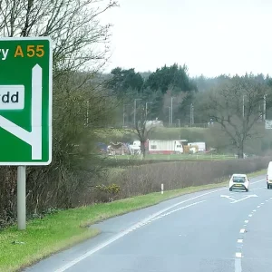 A55: Two weeks of roadworks begin on westbound section