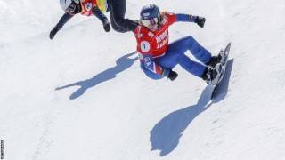 Charlotte Bankes: Briton wins back-to-back Snowboard Cross World Cups